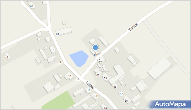 Tucze, Tucze, 62, mapa Tucze
