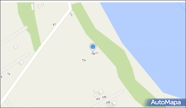 Tucze, Tucze, 73k, mapa Tucze