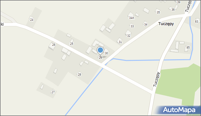 Tuczępy, Tuczępy, 29, mapa Tuczępy