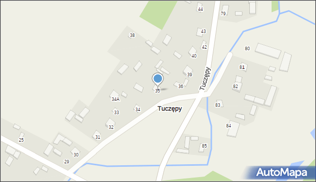 Tuczępy, Tuczępy, 35, mapa Tuczępy