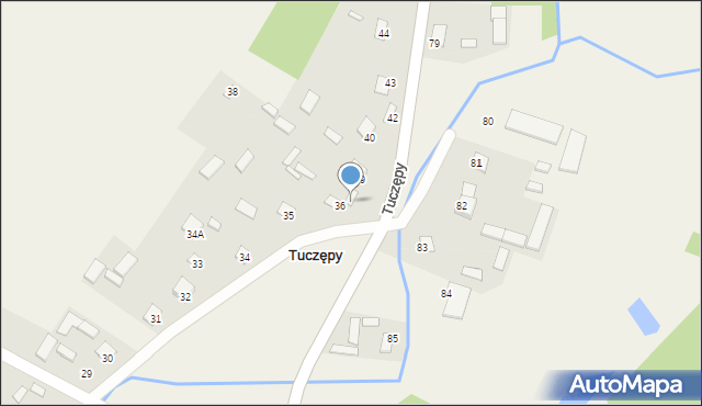 Tuczępy, Tuczępy, 37, mapa Tuczępy