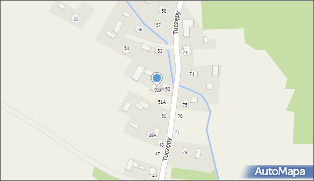 Tuczępy, Tuczępy, 52a, mapa Tuczępy