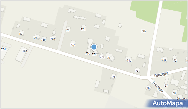 Tuczępy, Tuczępy, 77b, mapa Tuczępy