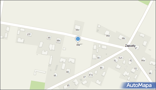 Tuczępy, Tuczępy, 98e, mapa Tuczępy