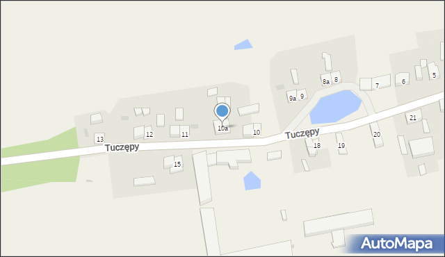 Tuczępy, Tuczępy, 10a, mapa Tuczępy