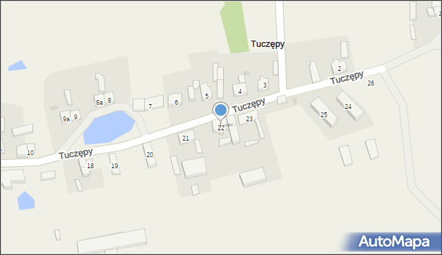 Tuczępy, Tuczępy, 22, mapa Tuczępy