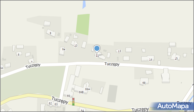 Tuczępy, Tuczępy, 11, mapa Tuczępy