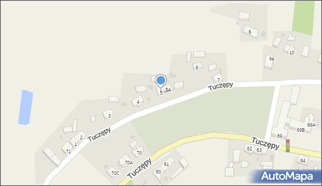 Tuczępy, Tuczępy, 5, mapa Tuczępy