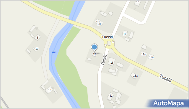 Tuczki, Tuczki, 32, mapa Tuczki