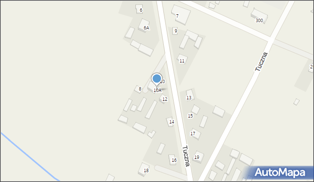 Tuczna, Tuczna, 10A, mapa Tuczna
