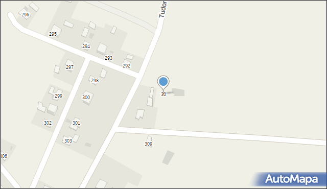 Tudorów, Tudorów, 30, mapa Tudorów