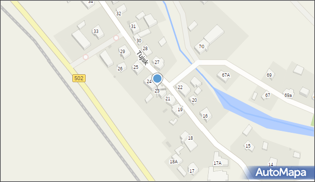 Tujsk, Tujsk, 23, mapa Tujsk