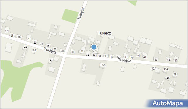Tuklęcz, Tuklęcz, 33, mapa Tuklęcz