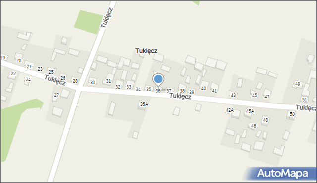 Tuklęcz, Tuklęcz, 36, mapa Tuklęcz
