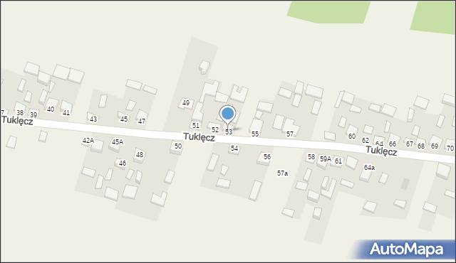 Tuklęcz, Tuklęcz, 53, mapa Tuklęcz