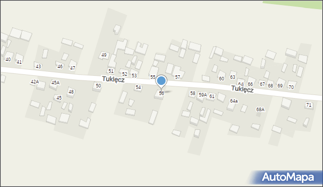 Tuklęcz, Tuklęcz, 56, mapa Tuklęcz