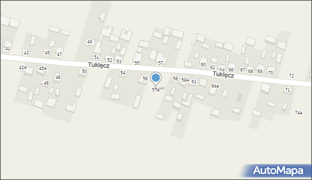 Tuklęcz, Tuklęcz, 57a, mapa Tuklęcz