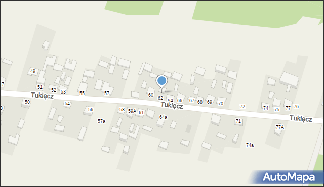 Tuklęcz, Tuklęcz, 63, mapa Tuklęcz