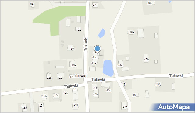 Tuławki, Tuławki, 43f, mapa Tuławki