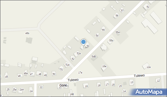 Tulewo Górne, Tulewo Górne, 53a, mapa Tulewo Górne