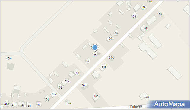 Tulewo Górne, Tulewo Górne, 55, mapa Tulewo Górne