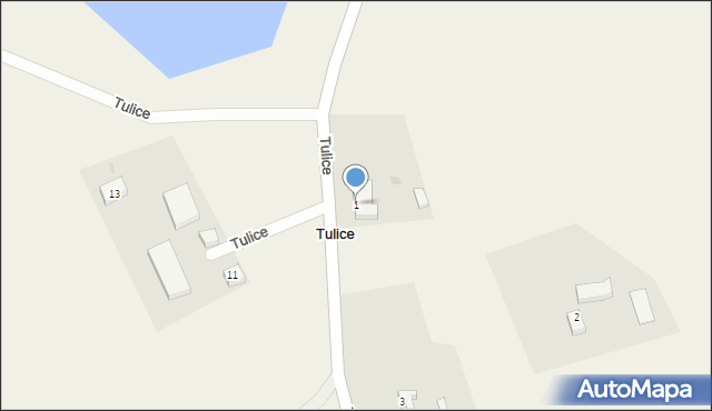 Tulice, Tulice, 1, mapa Tulice