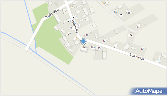 Tułkowice, Tułkowice, 17, mapa Tułkowice