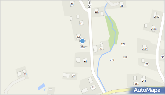 Tułkowice, Tułkowice, 22b, mapa Tułkowice