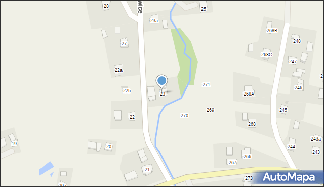 Tułkowice, Tułkowice, 23, mapa Tułkowice