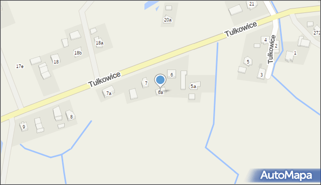 Tułkowice, Tułkowice, 6a, mapa Tułkowice