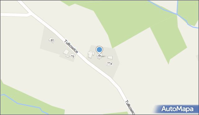 Tułkowice, Tułkowice, 78, mapa Tułkowice