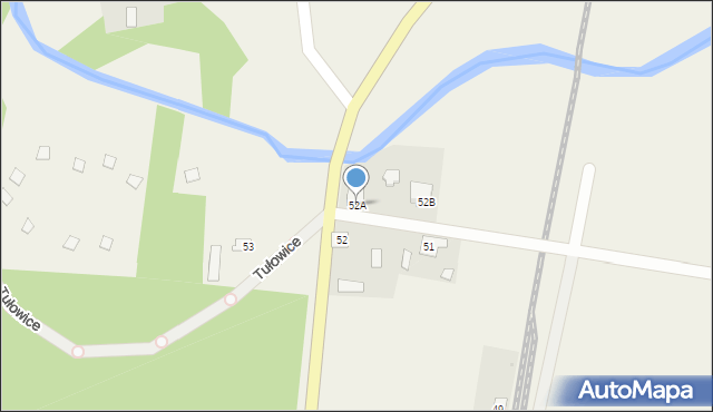 Tułowice, Tułowice, 52A, mapa Tułowice