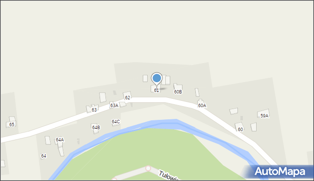 Tułowice, Tułowice, 61, mapa Tułowice