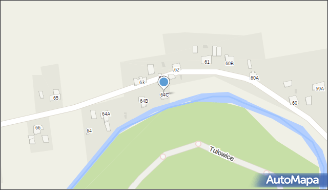 Tułowice, Tułowice, 64C, mapa Tułowice