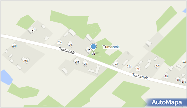 Tumanek, Tumanek, 24, mapa Tumanek