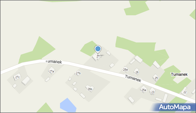 Tumanek, Tumanek, 27, mapa Tumanek