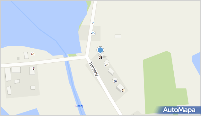 Tumiany, Tumiany, 2E, mapa Tumiany