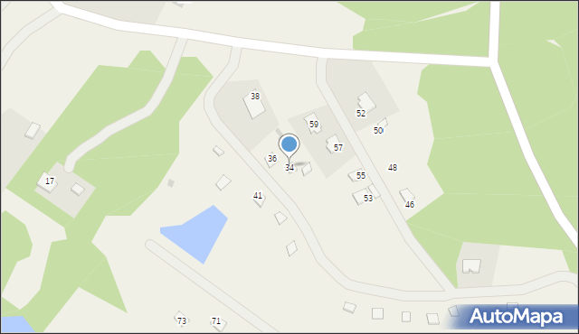 Tumiany, Tumiany, 34, mapa Tumiany