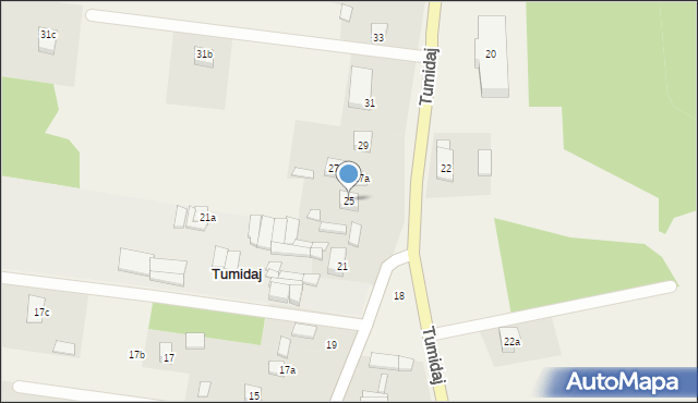 Tumidaj, Tumidaj, 25, mapa Tumidaj