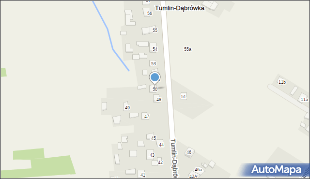 Tumlin-Dąbrówka, Tumlin-Dąbrówka, 50, mapa Tumlin-Dąbrówka