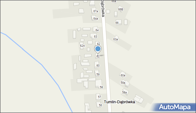Tumlin-Dąbrówka, Tumlin-Dąbrówka, 61, mapa Tumlin-Dąbrówka