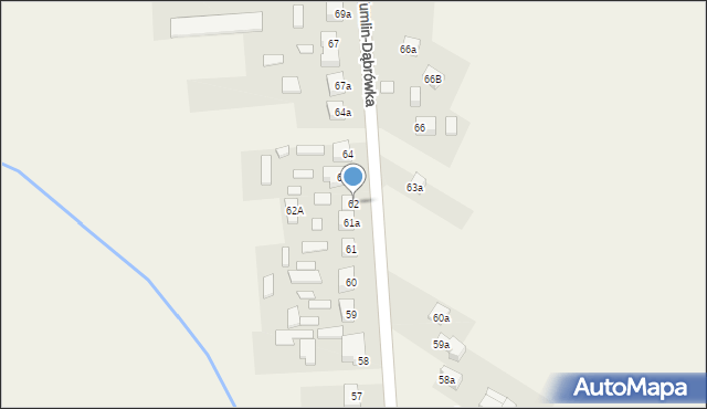 Tumlin-Dąbrówka, Tumlin-Dąbrówka, 62, mapa Tumlin-Dąbrówka