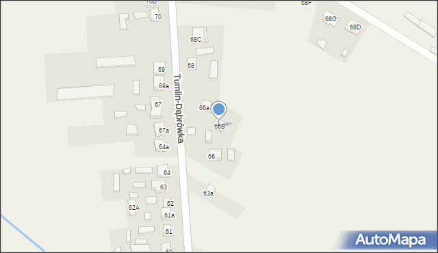Tumlin-Dąbrówka, Tumlin-Dąbrówka, 66B, mapa Tumlin-Dąbrówka