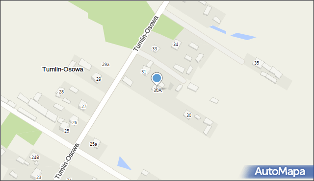 Tumlin-Osowa, Tumlin-Osowa, 30A, mapa Tumlin-Osowa