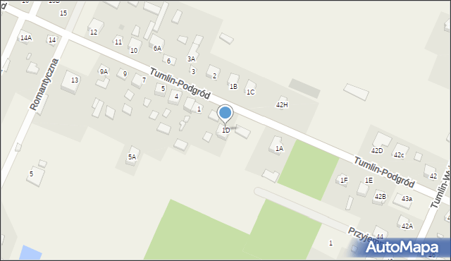 Tumlin-Podgród, Tumlin-Podgród, 1D, mapa Tumlin-Podgród