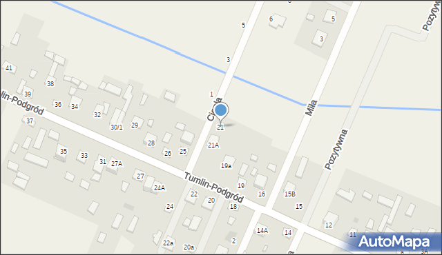 Tumlin-Podgród, Tumlin-Podgród, 21, mapa Tumlin-Podgród