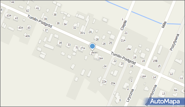 Tumlin-Podgród, Tumlin-Podgród, 27, mapa Tumlin-Podgród