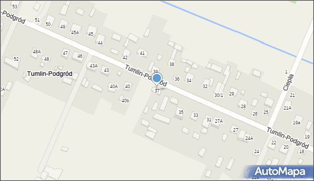 Tumlin-Podgród, Tumlin-Podgród, 37, mapa Tumlin-Podgród