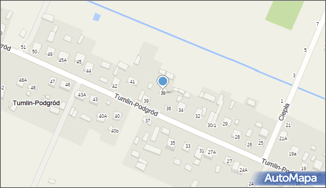 Tumlin-Podgród, Tumlin-Podgród, 38, mapa Tumlin-Podgród