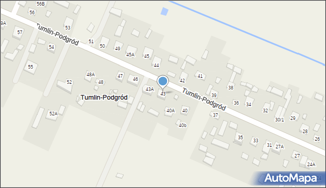 Tumlin-Podgród, Tumlin-Podgród, 43, mapa Tumlin-Podgród